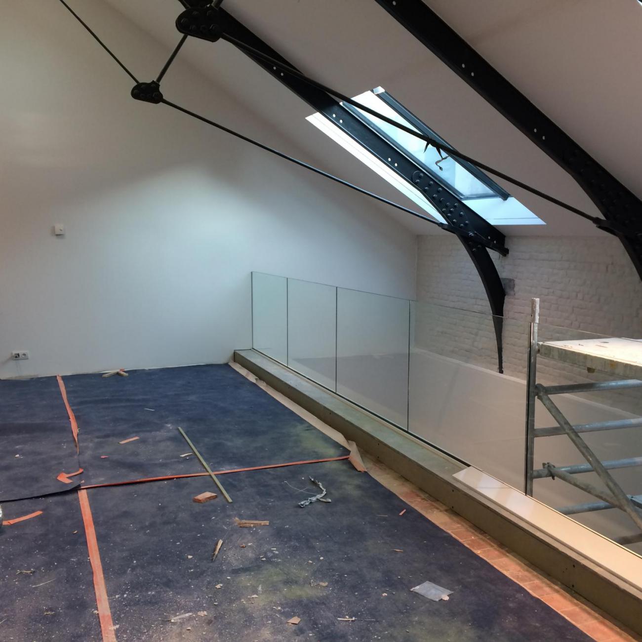 Glazen balustrade