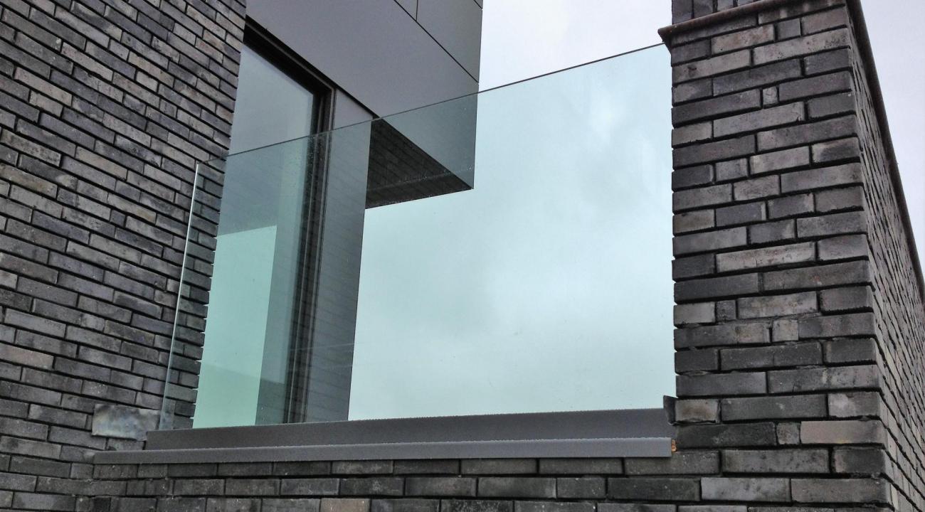 glazen terrasbalustrade
