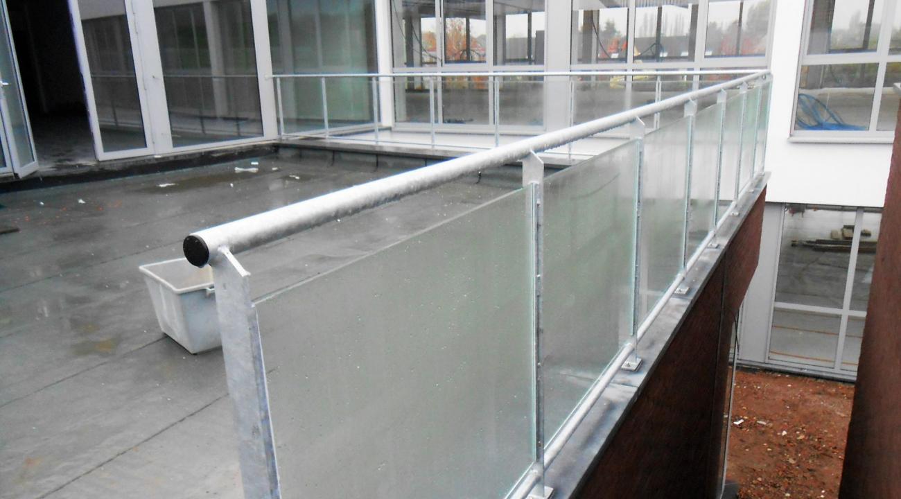 Glazen balustrade