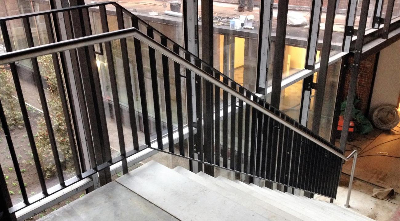 staal + inox leuning