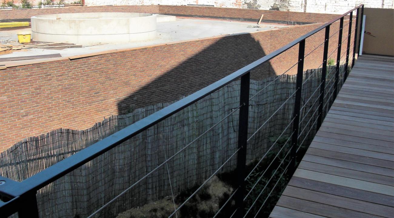 stalen terrasleuning