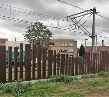 Cortenstaal omheining